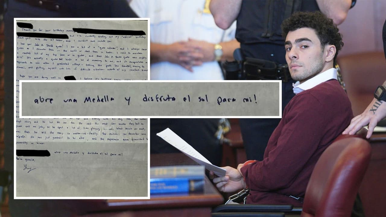  De la prisión de NY a Puerto Rico: la carta de Luigi Mangione a una fan boricua