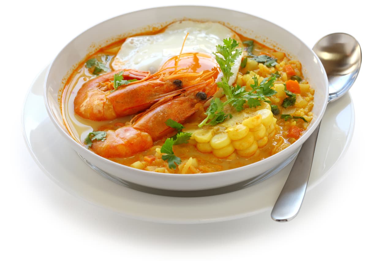 Chupe de camarones con quinoa | Reto 28