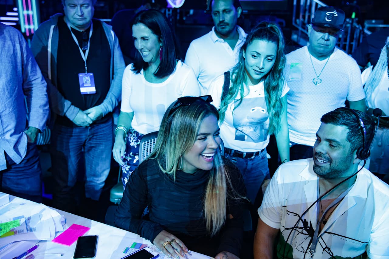 La cantante no perdió la oportunidad de bromear y pasar un momento divertido.