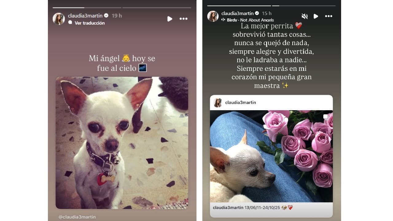 Así recordó Claria Martín a su amada Gusi.