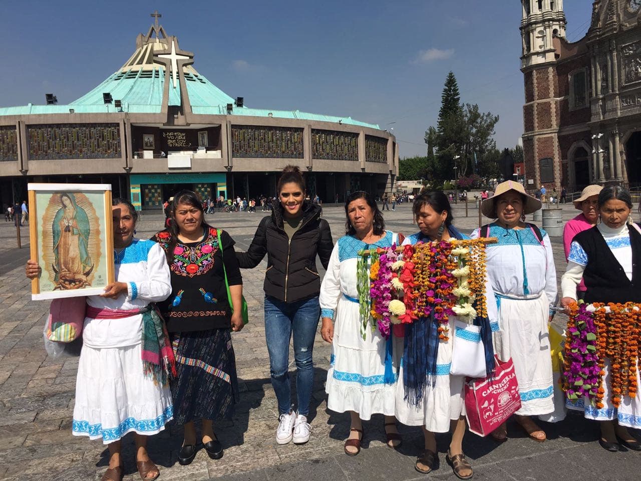 Francisca se sumó a la devoción de los peregrinos que llenos de gran amor y fervor llegan a rendirle tributo a la Guadalupana.
