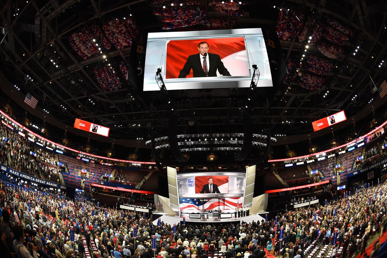 Día de apertura de la Convención Nacional Republicana.