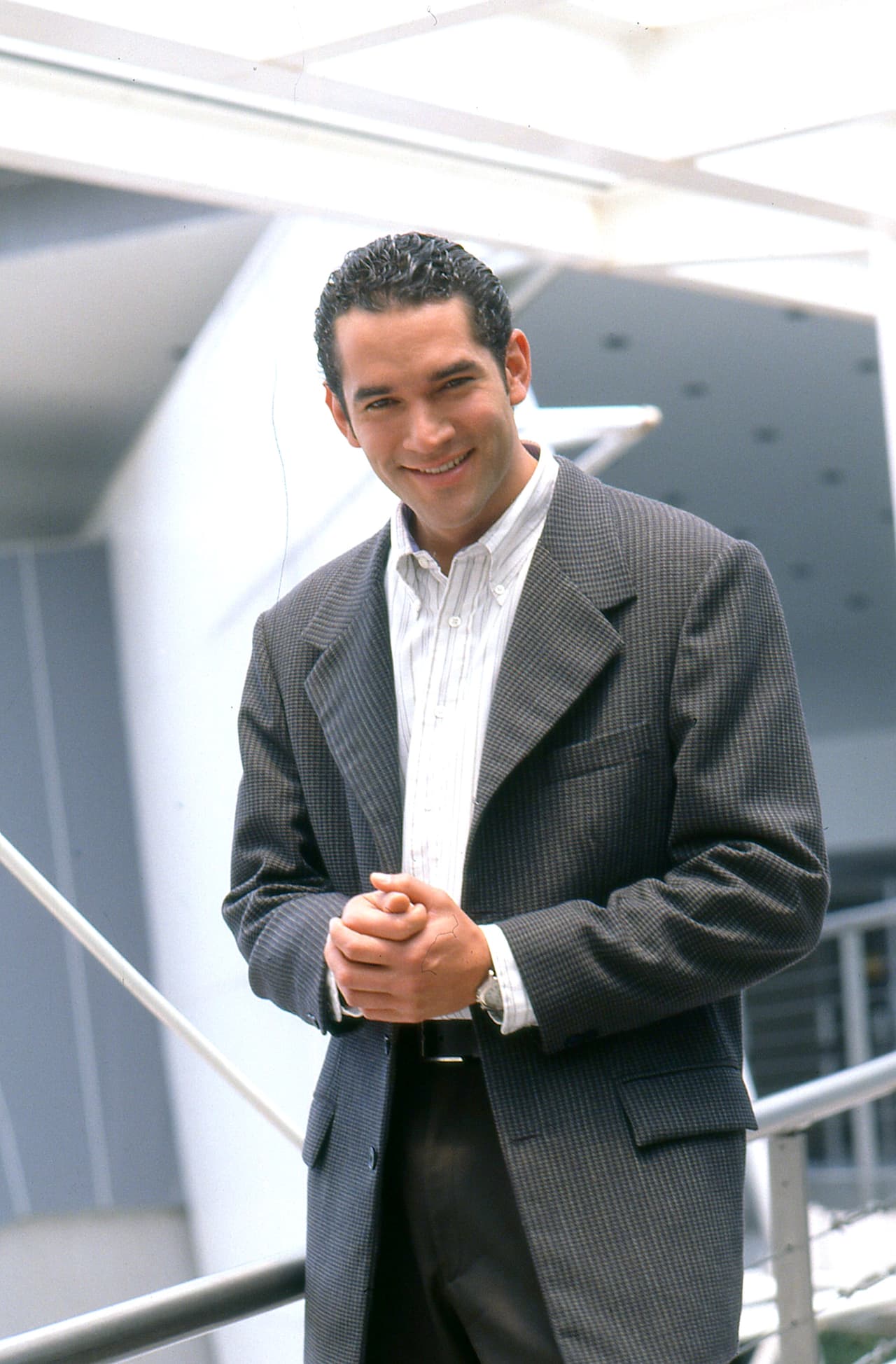 A lo largo de su trayectoria, Eduardo Santamarina ha subido y bajado de peso, lo cual ha reconocido. Aquí lo vemos en los inicios de su carrera en 1991.