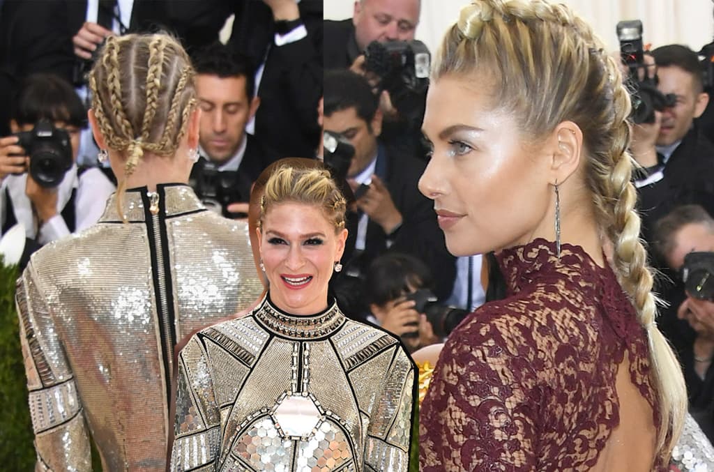 La modelo y la empresaria apostaron por las trenzas.