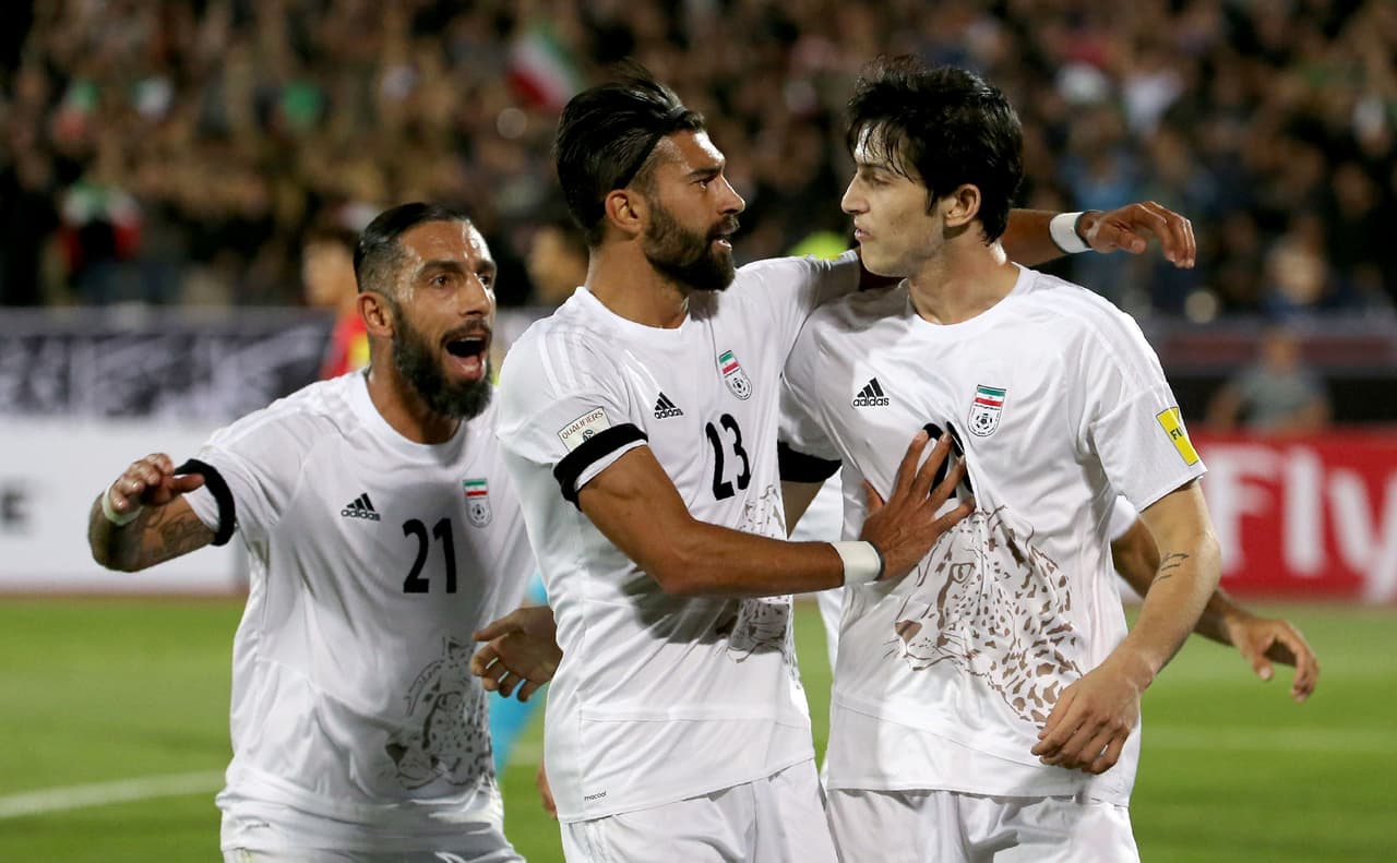 AFC - Irán: con 11 puntos, la selección iraní es líder del grupo A en estas eliminatorias. Por ahora está en Rusia 2018. Ha ganado 3 partidos y empatado 2.