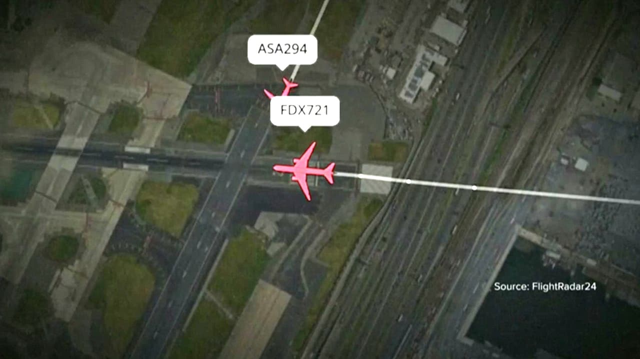 Casi chocan: FAA investiga proximidad de aviones de Alaska Airlines y FedEx en el Aeropuerto de Newark