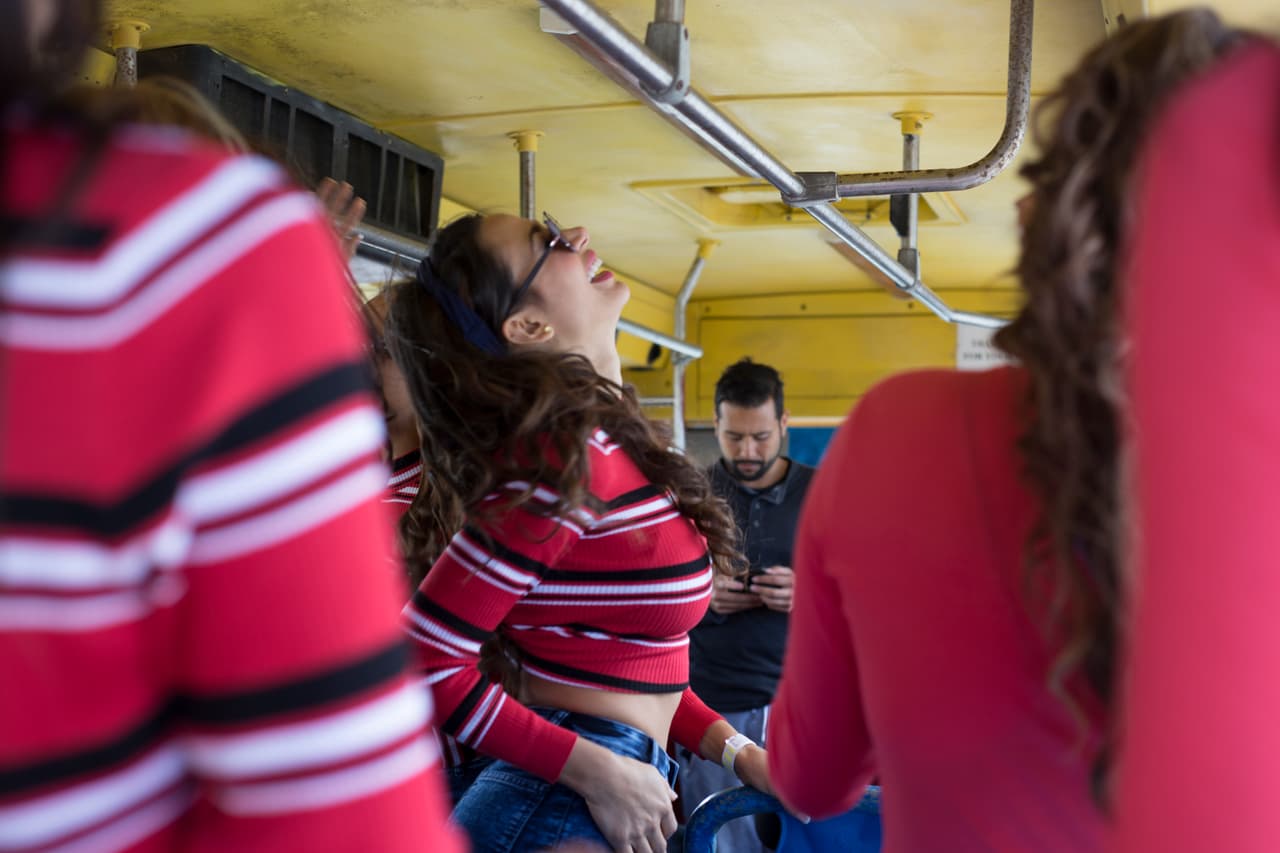 Las chicas disfrutaron de mucho sol, arena y mar en las cálidas playas del Caribe en un día que jamás olvidarán.
