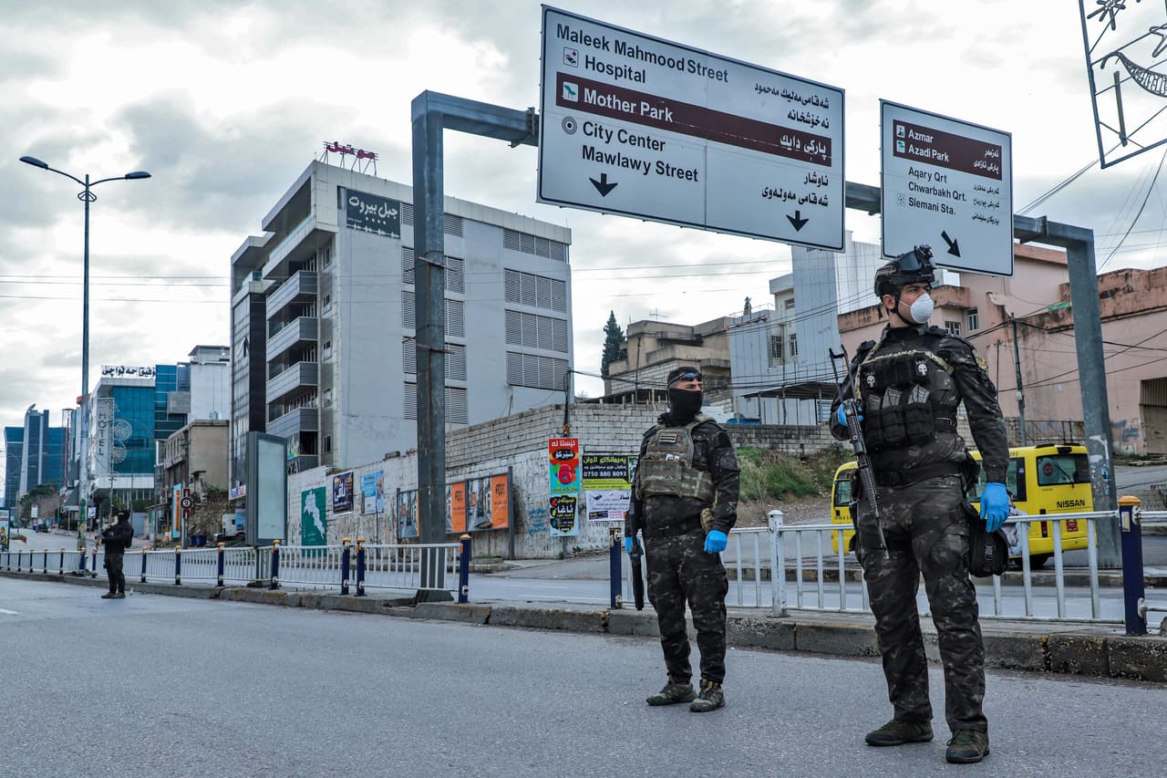 Las fuerzas de seguridad del Kurdistán iraquí han establecido puntos de control para asegurar que se cumplan las medidas en las dos principales ciudades de la región, Erbil y Solimania.