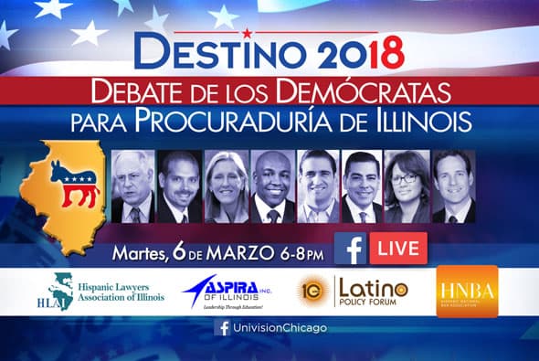 No te pierdas este martes un foro con los candidatos demócratas a la procuraduría de Illinois