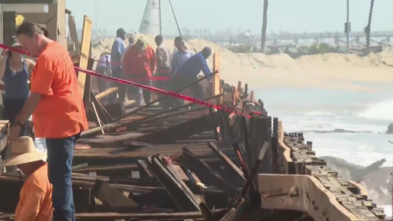Varias casas frente al mar se inundan en Long Beach por el alto oleaje: aumenta la preocupación