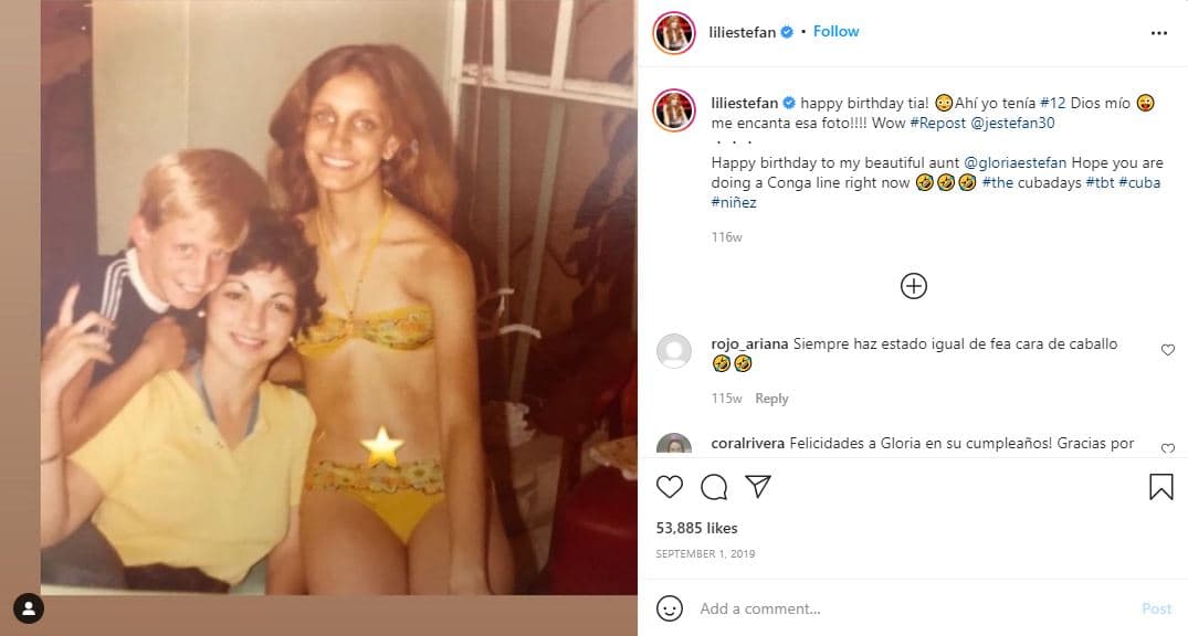 Lili Estefan de niña