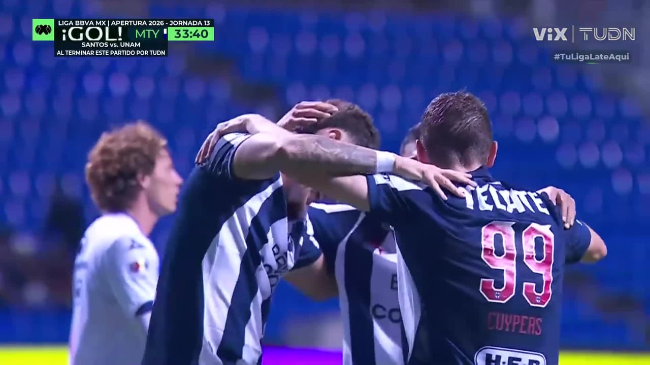 ¡Rayados golea a la Franja! Lucas Ocampos saca misil para el tercero