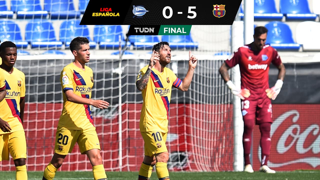 Barcelona se despide con doblete de Messi que apunta al Pichichi