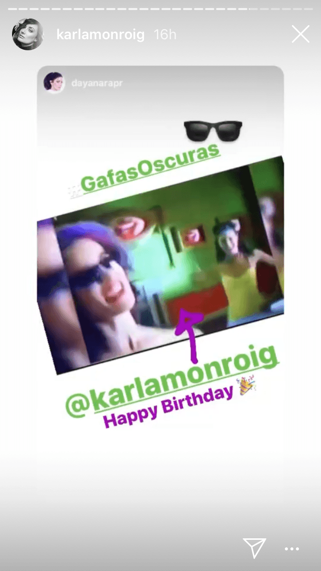 De hecho, 
<b><a href="https://www.univision.com/famosos/dayanara-torres-y-marc-anthony-celebran-en-familia-la-graduacion-de-su-hijo-cristian-fotos" target="_blank">la ex de Marc Anthony</a></b> también compartió el jueves en sus historias de Instagram un clip del video musical 
<b><a href="https://www.youtube.com/watch?v=QwAWGOwp0w0" target="_blank">'Antifaz',</a></b> de 1997, en donde aparece Monroig. Su amiga replicó las imágenes en su propia cuenta.
<br>