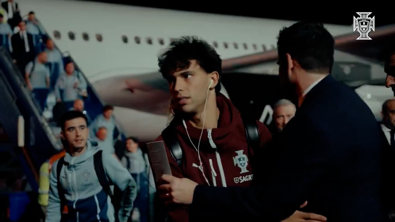 La épica reacción de Joao Félix al aterrizar en México con Portugal