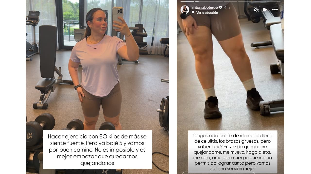 Antonia Botero reacciona a críticas sobre su peso.