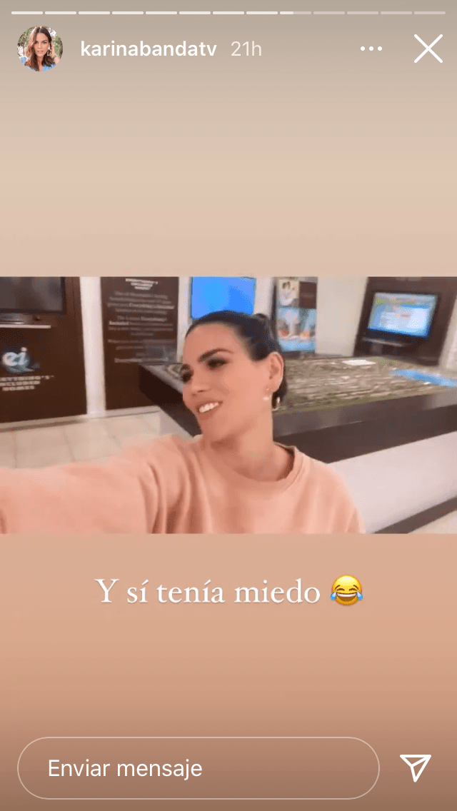 Publicó algunas imágenes de cómo fue el suceso y en una de ellas reconoció que sí tuvo miedo al dar ese paso. 
<br>