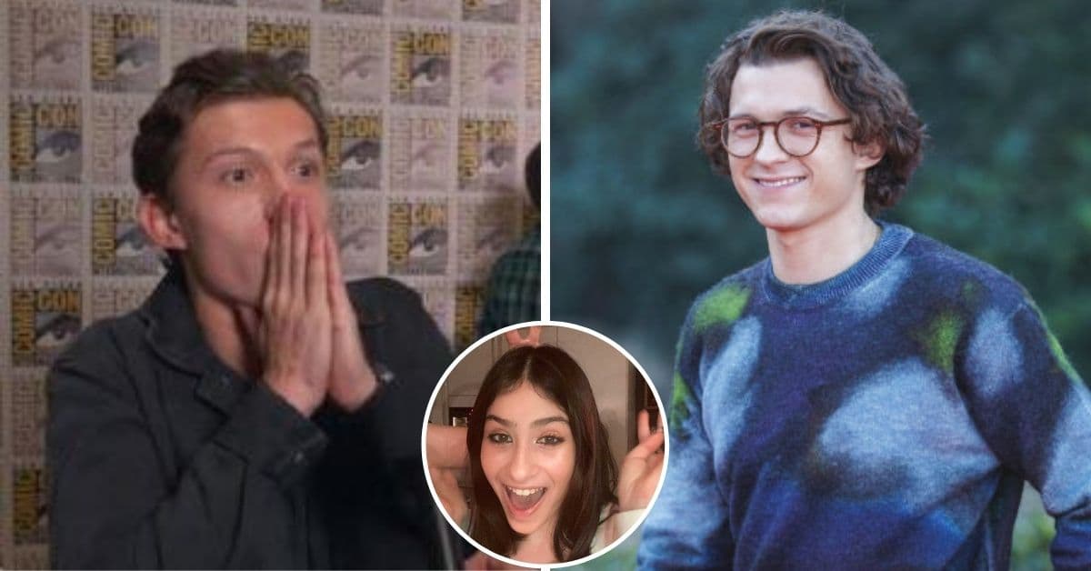 Joven se sentó junto a Tom Holland en un vuelo y el actor tuvo un emotivo gesto con ella