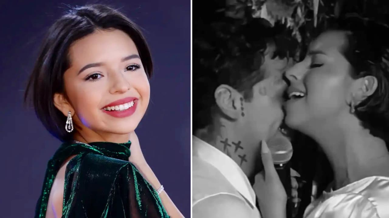 El video inédito de la boda de Ángela Aguilar y Christian Nodal con el que ella celebra un mes de casada