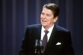 El expresidente de Estados Unidos, Ronald Reagan.