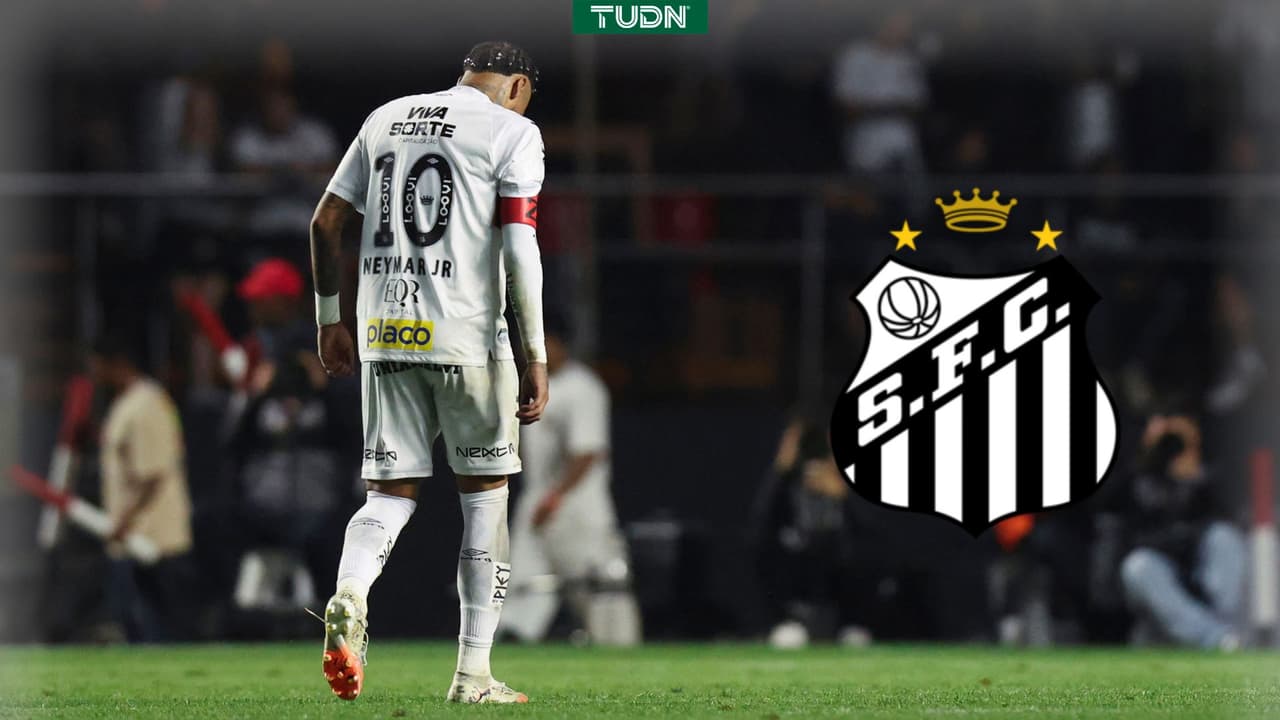 Neymar rompe en llanto tras humillante derrota de Santos