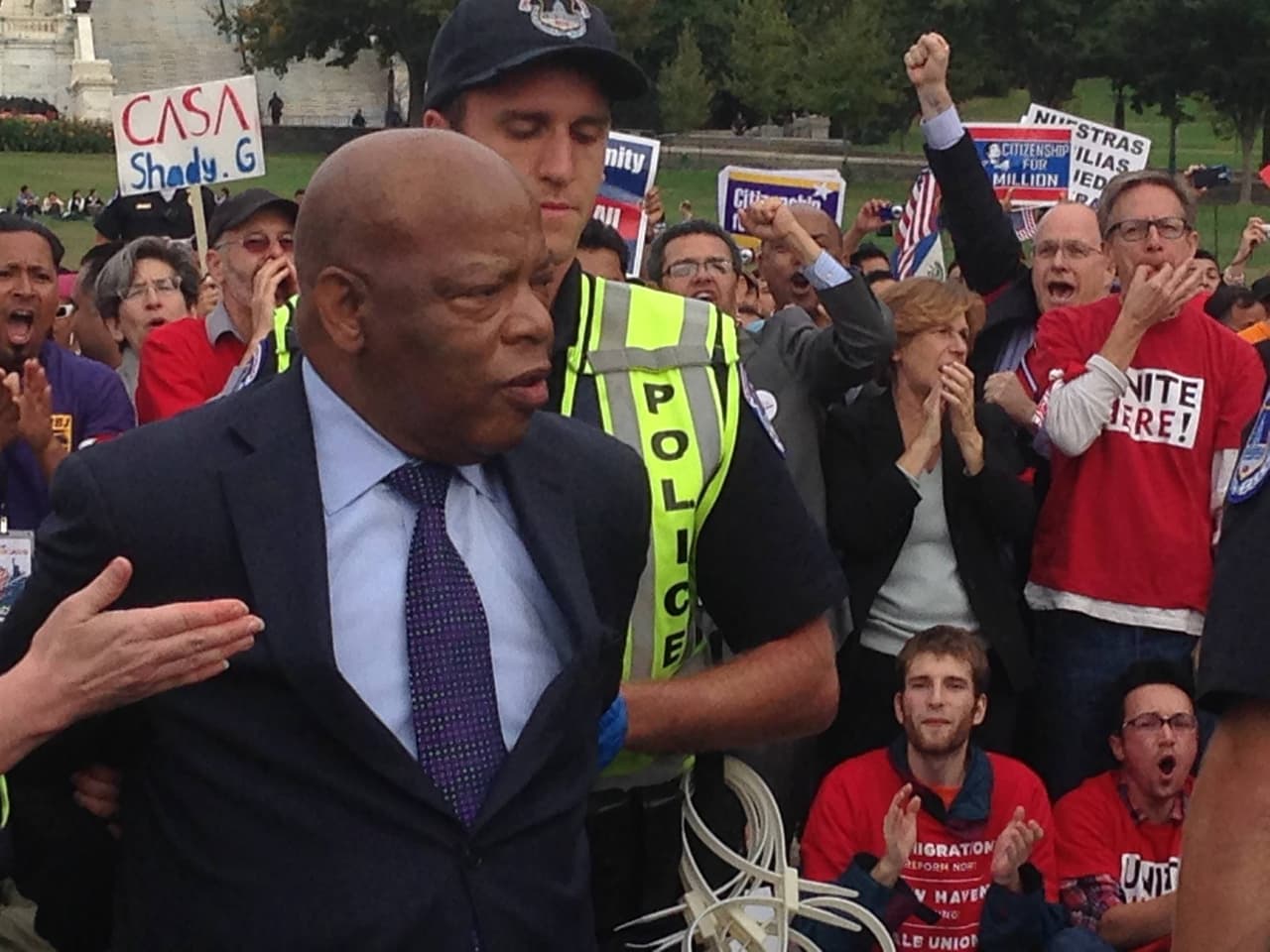 John Lewis ha sido arrestado más de 40 veces a lo largo de su lucha por los derechos civiles.