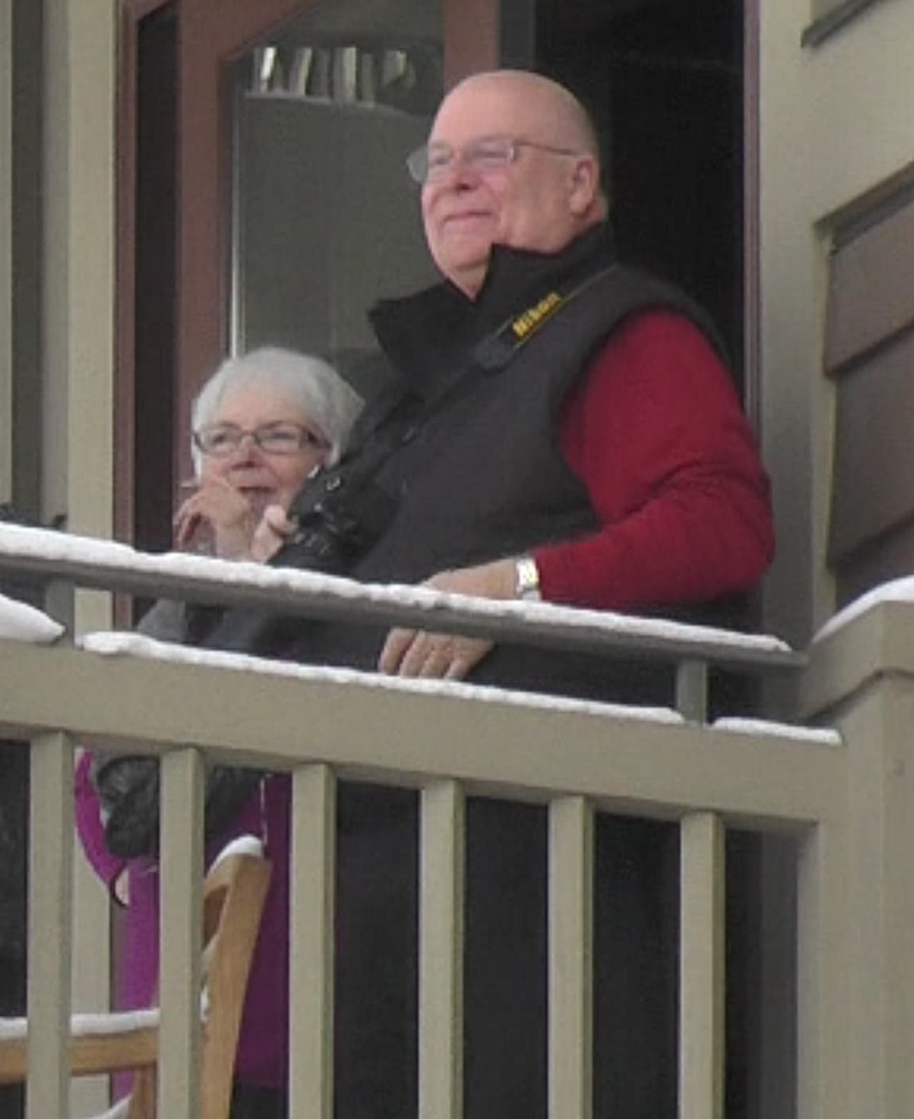 Los padres de Sandra también estuvieron en el paseo.