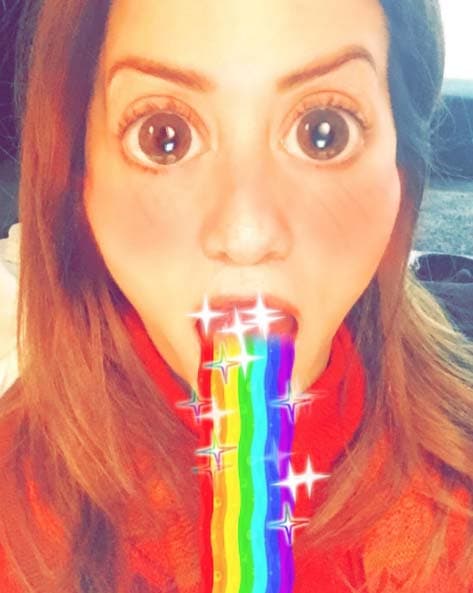 Andrea se divierte muchísimo con los filtros de está aplicación.