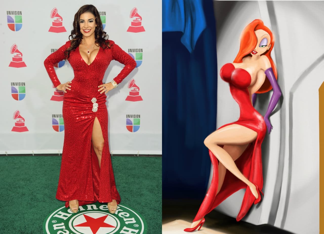No es princesa, ni villana, pero Jessica Rabbit no podía faltar en este conteo gracias al outfit de Mayra Verónica.