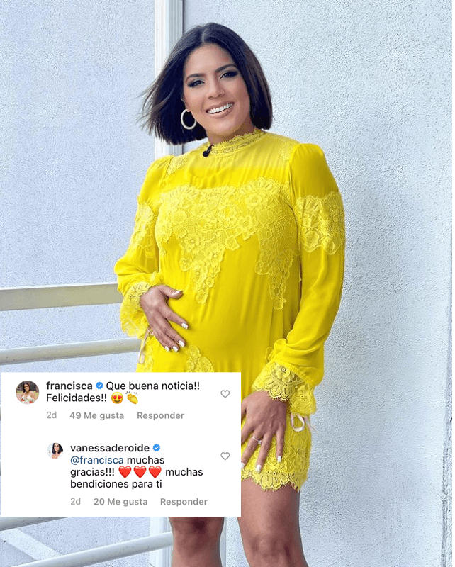 La presentadora de Despierta América le envió sus buenos deseos: "¡Qué buena noticia! ¡Felicidades!", le comentó en Instagram.
