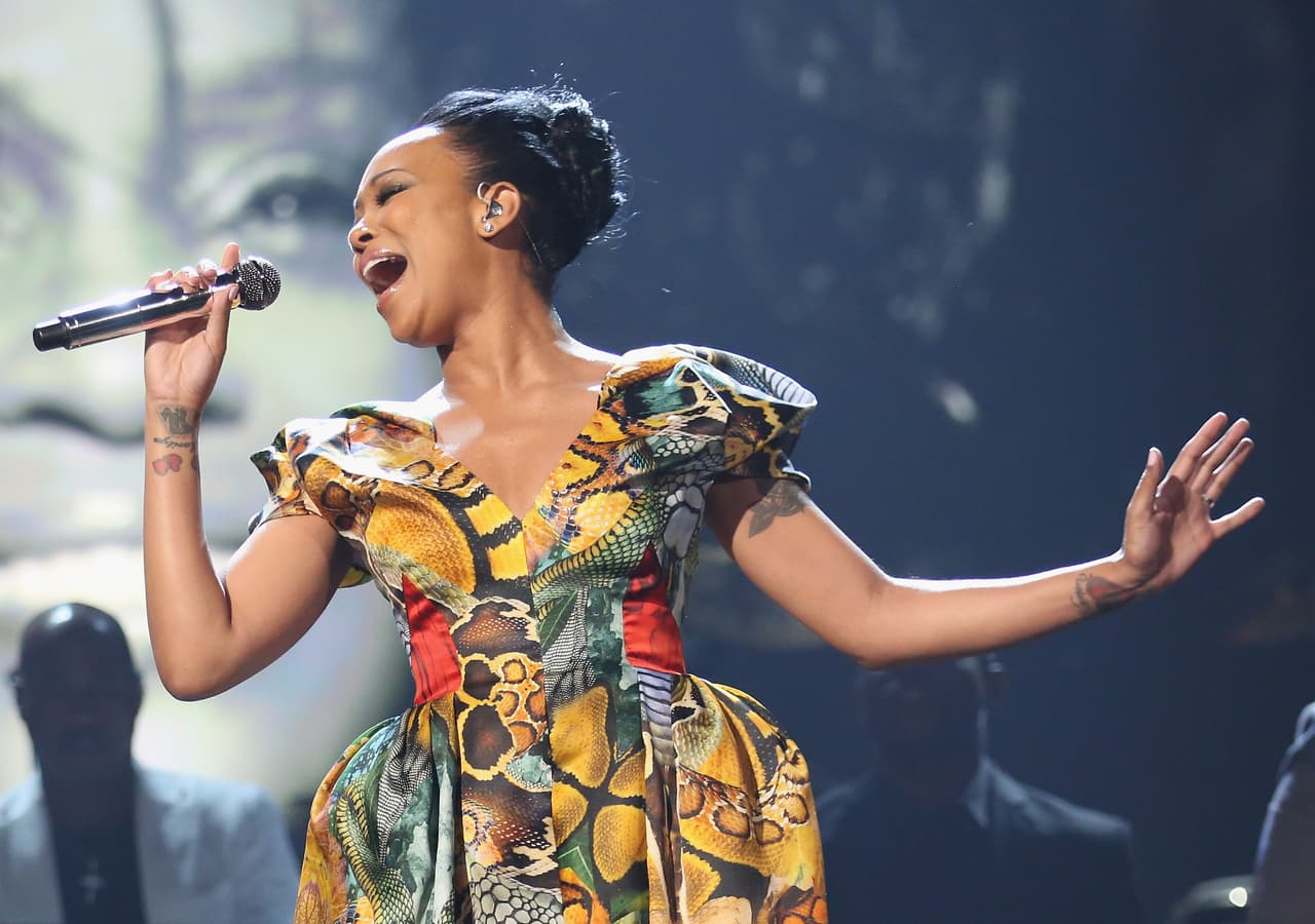 LOS ANGELES, CA - JULY 01: Singer Monica performs onstage during the 2012 BET Awards at The Shrine Auditorium on July 1, 2012 in Los Angeles, California. (Photo by Christopher Polk/Getty Images For BET)