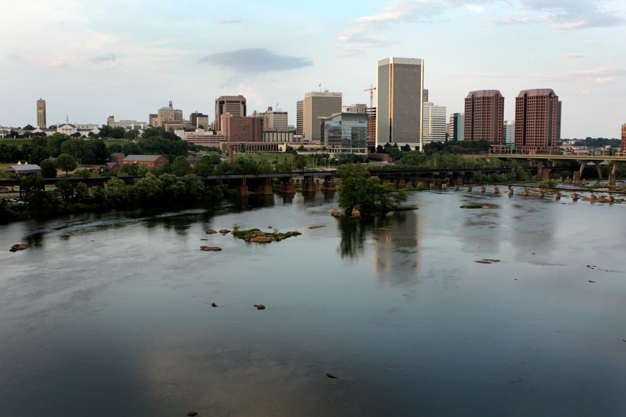 Richmond en Virginia forma parte de la 'megaregión' "Richmond-Tidewater".