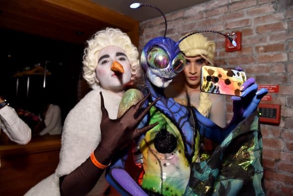 Y no perdieron la oportunidad para estar con la "mariposa".