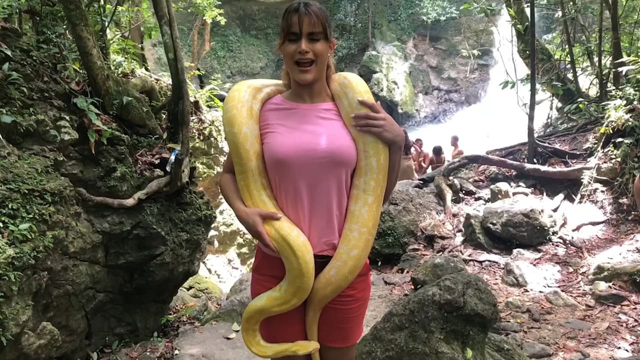 En video: Clarissa Molina se deja 'abrazar' por un animal al que le tiene pánico y supera una de sus grandes fobias