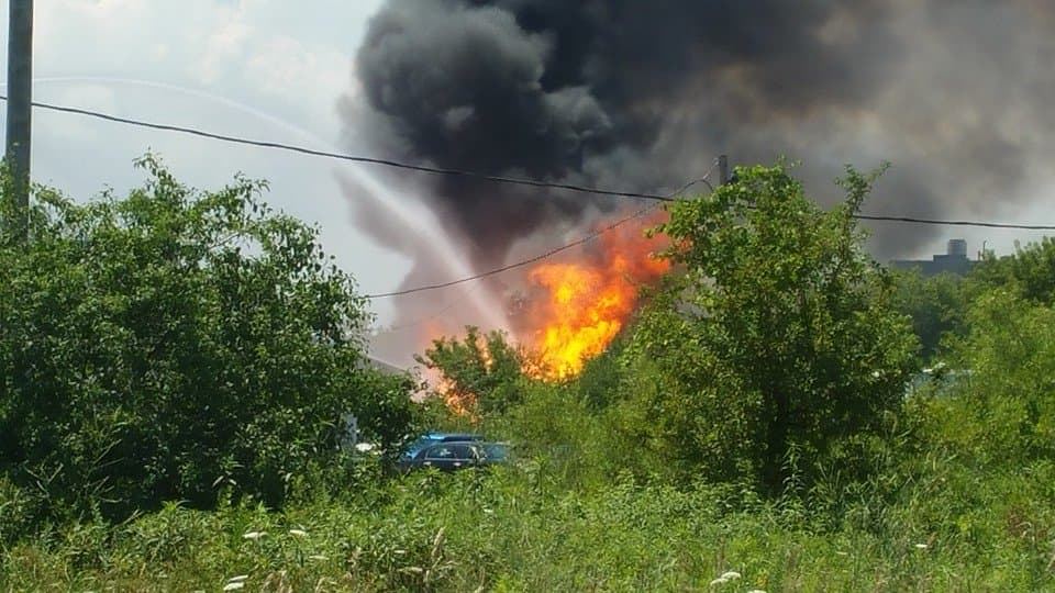 Incendio en una planta de gas propano en Gurnee, Illinois 