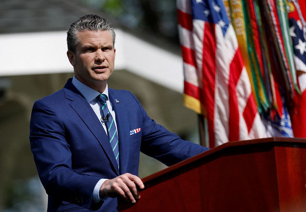 El secretario de Defensa de EEUU, Pete Hegseth.