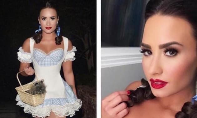 El año pasado para las fiestas de Halloween también impactó con cuerpazo cuando se caracterizó de 'Dorita' (El Mago de Oz), comprobando así que era una nueva persona.