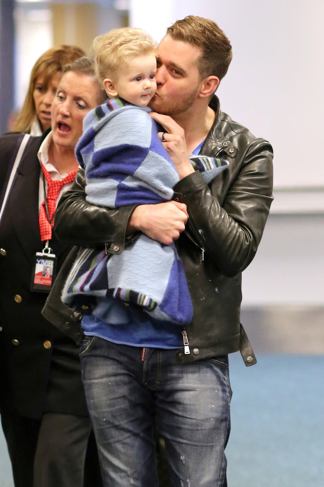 Michael y Luisana se desviven por sus pequeños.