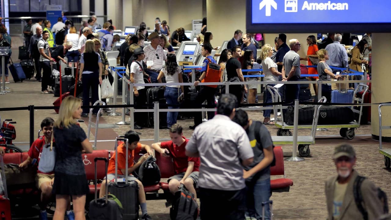 Vuelve a verificar lo que hay en tus maletas la noche anterior a tu vuelo. Asegúrate de evitar llevar contigo alguno de los artículos prohibidos por la Administración de Seguridad en el Transporte (TSA). Para conocer la lista completa
<a href="https://www.tsa.gov/travel/security-screening/whatcanibring/all" target="_blank">revisa este enlace</a>.