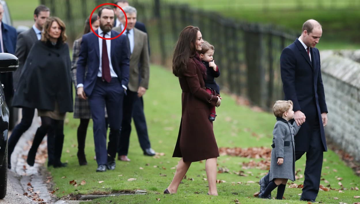 <b><a href="https://www.univision.com/entretenimiento/realeza/el-hermano-de-kate-middleton-sufre-de-depresion-trastorno-que-describe-como-un-cancer-mental">James Middleton (círculo rojo), hermano menor</a></b> de la duquesa de Cambridge, Kate Middleton, hizo uso de las redes sociales para denunciar que fue víctima de la delincuencia.