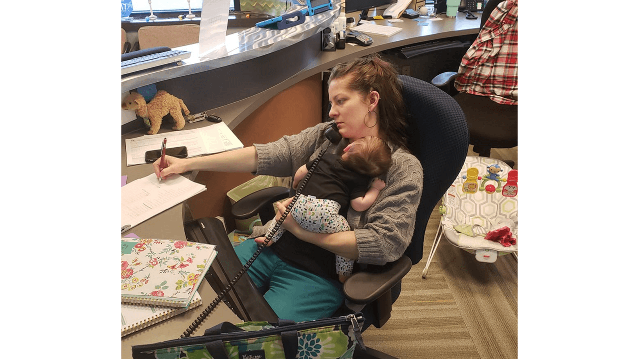 Melody Jett Blackwell y su bebé