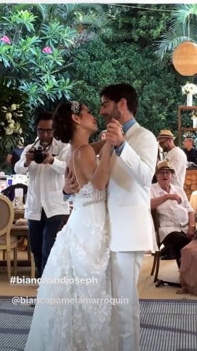 Bianca Marroquín prefirió guardarse el nombre del destino al que viajarán para la luna de miel, sólo dijo que será breve: "No va a ser tan larga, porque yo ya tenía firmado el contrato de ir a Monterrey, con la gira de 'Chicago'".