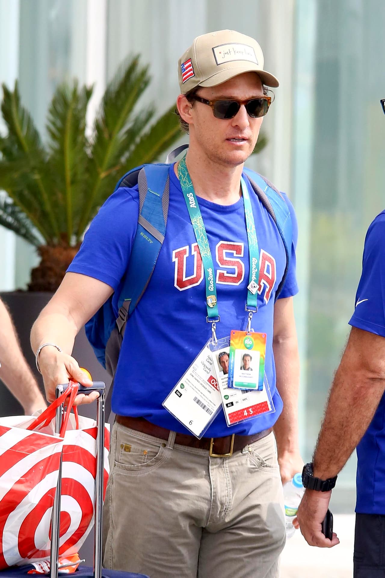 El actor viajó a la Olimpiadas para apoyar al equipo de Estados Unidos.