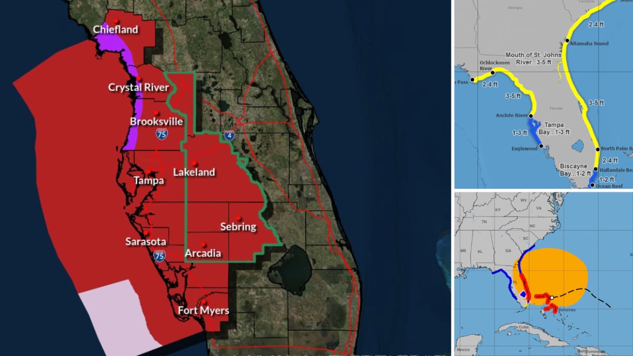 La Bahía de Tampa se prepara para el impacto de la tormenta tropical Nicole