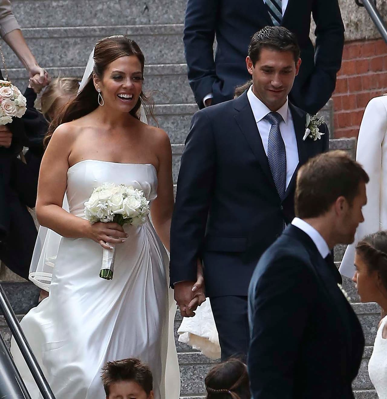 Aquí están los nuevos esposos.