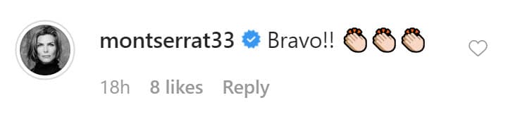 Por su parte, su expareja la conductora Montserrat Oliver se unió a las felicitaciones para Yolanda.