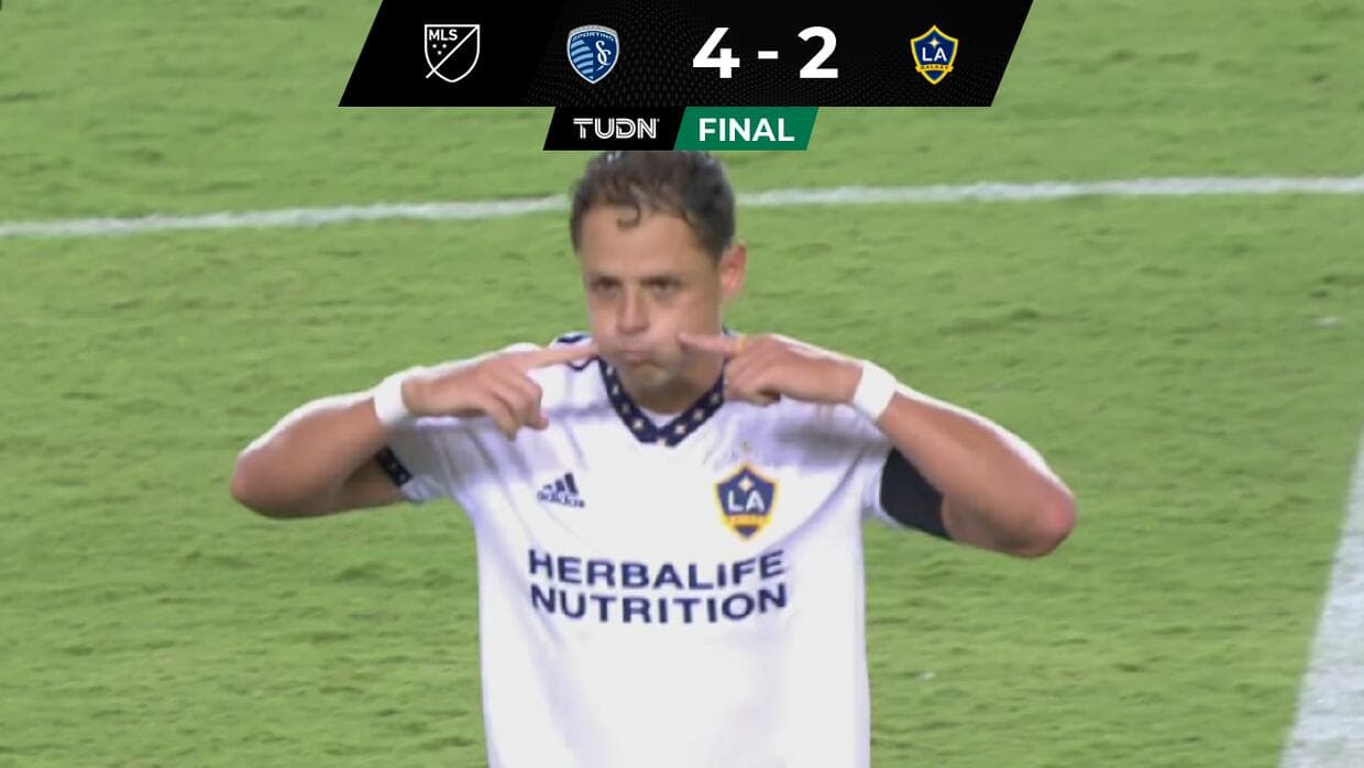 Resumen l Chicharito marca doblete, pero Galaxy cae ante Sporting KC