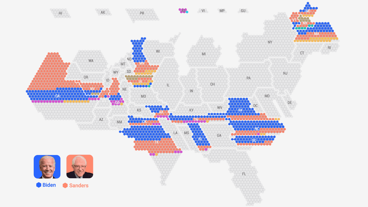 Cuántos delegados tienen los candidatos demócratas: así va el conteo de las primarias para enfrentarse a Trump