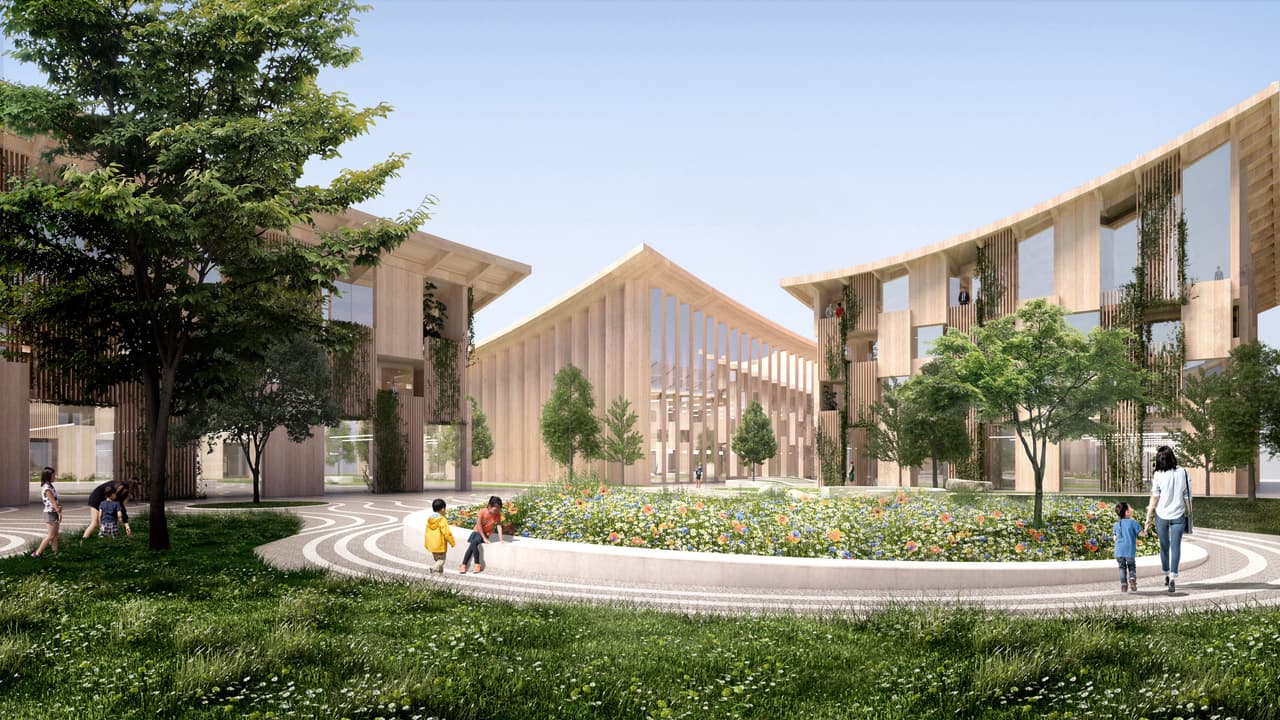 Woven City será sostenible para el medioambiente. Las estructuras serán construidas principalmente con madera, basada en la carpintería tradicional japonesa y combinada con alta tecnología.