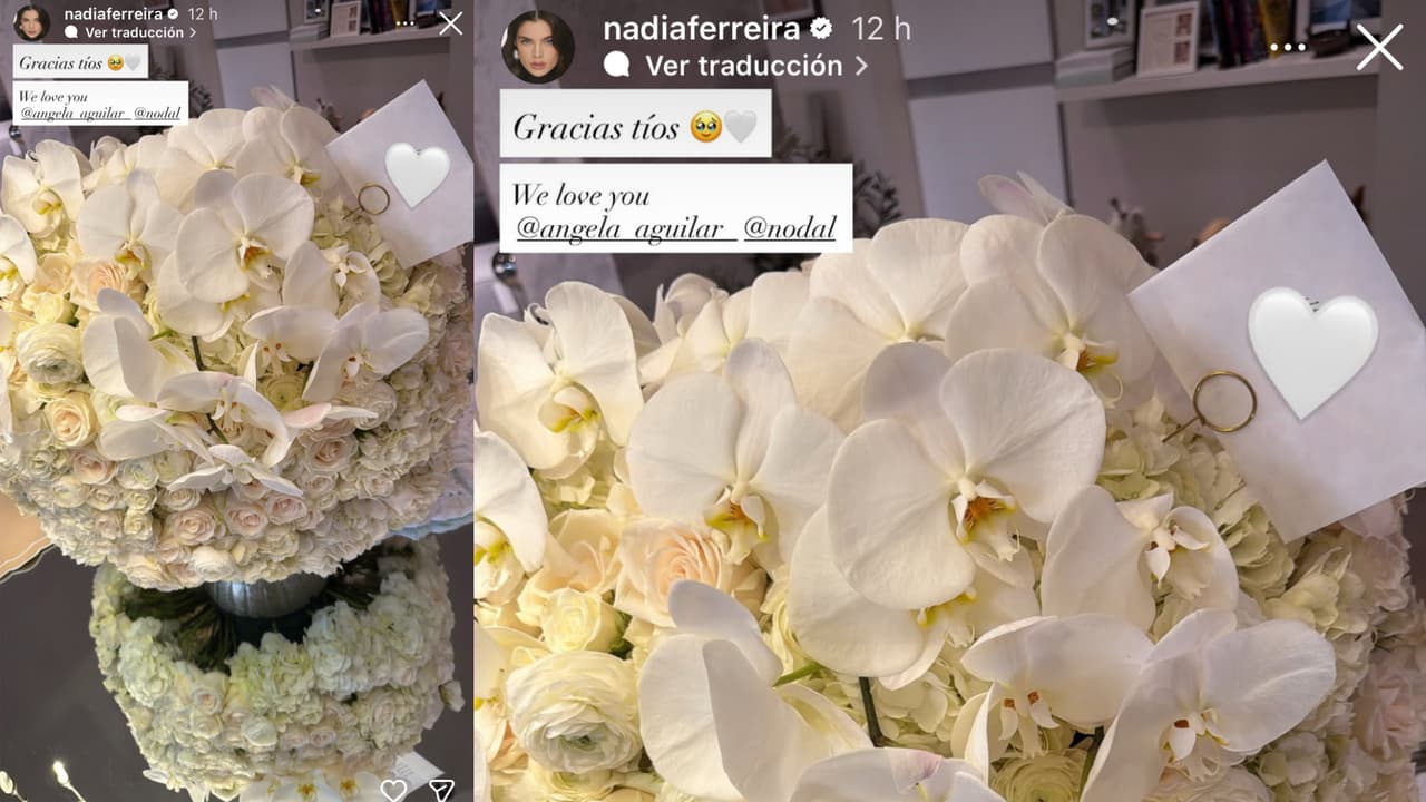 Este fue el regalo que Nodal y Ángela Aguilar le hicieron llegar a Nadia Ferreira tras anunciar se segundo embarazo de Marc Anthony.